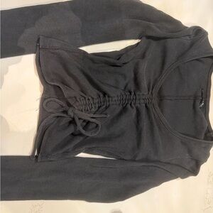 Abercrombie & Fitch Charcoal Long Sleeve Top